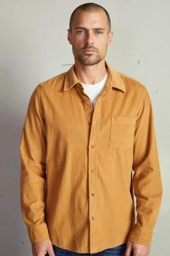 Velvet By Graham & Spencer Mens CAREY CORDUROY BUTTON-UP SHIRT