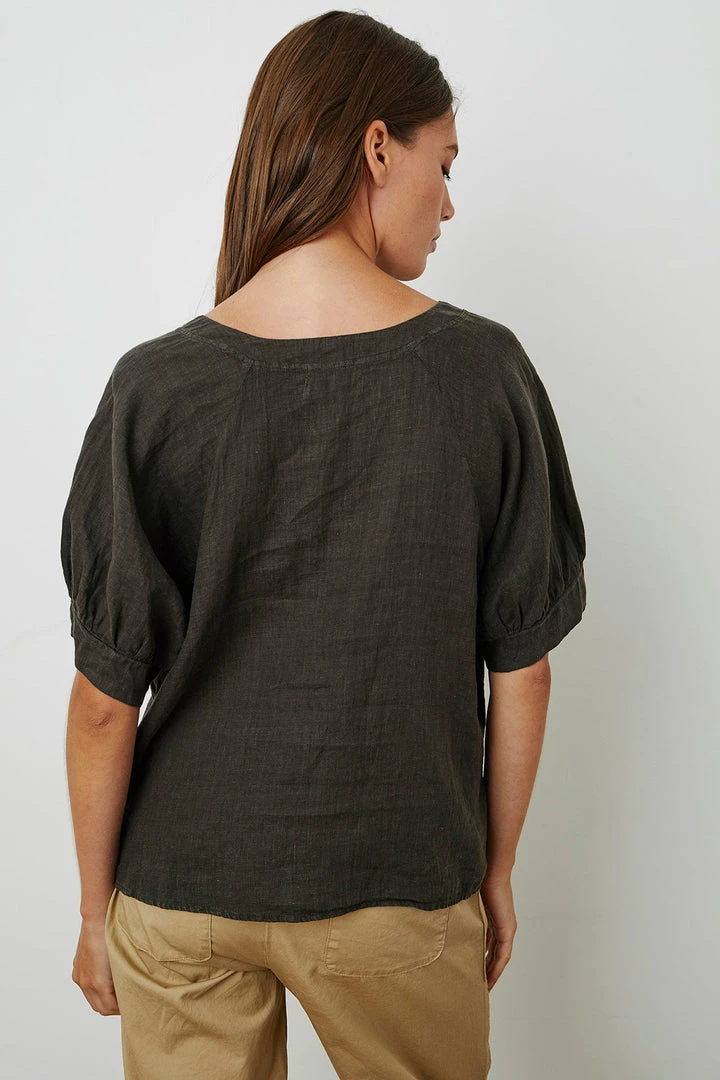 Velvet By Graham & Spencer Womens ADLEY LINEN TOP 7 Velvet By Graham & Spencer Womens ADLEY LINEN TOP