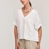 Velvet By Graham & Spencer ADLEY LINEN TOP