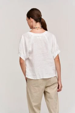 Velvet By Graham & Spencer ADLEY LINEN TOP 8 Velvet By Graham & Spencer ADLEY LINEN TOP