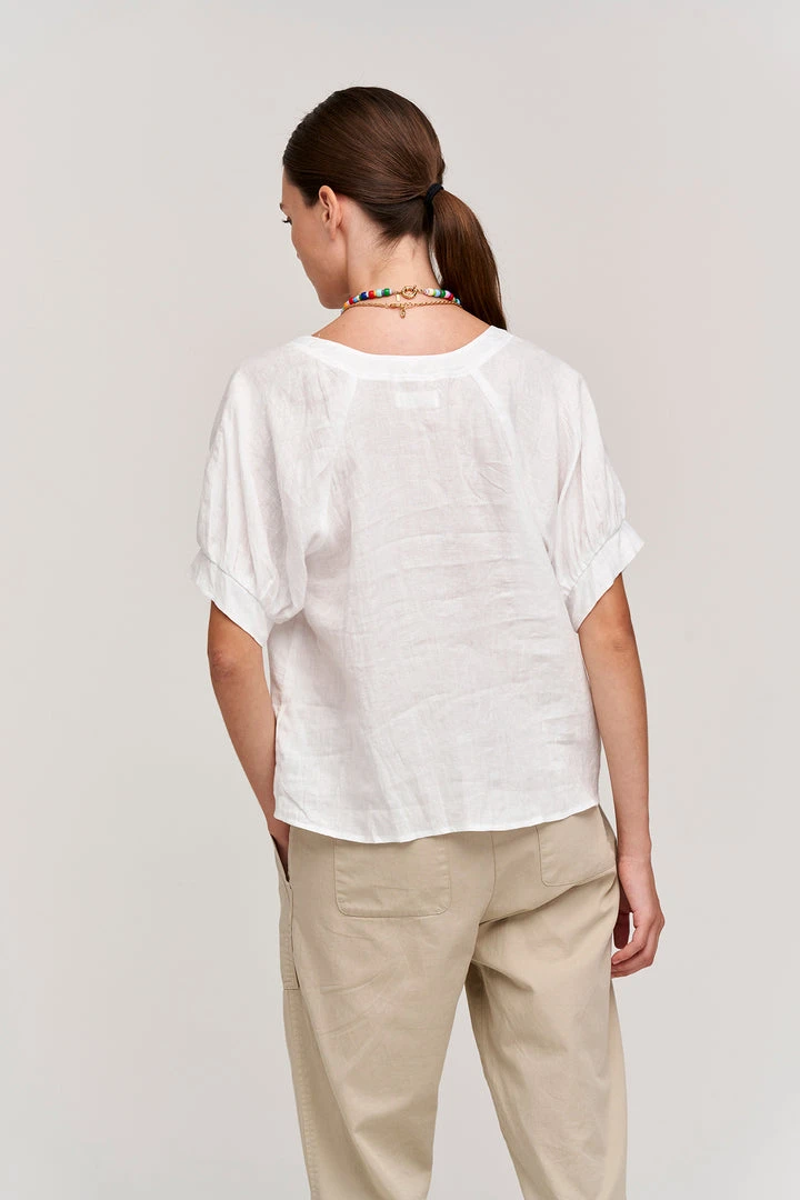 Velvet By Graham & Spencer ADLEY LINEN TOP 5 Velvet By Graham & Spencer ADLEY LINEN TOP