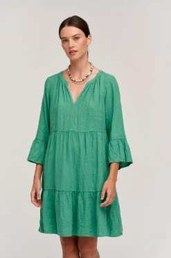 Velvet By Graham & Spencer Womens AURORA LINEN TIERED DRESS 31 Velvet By Graham & Spencer Womens AURORA LINEN TIERED DRESS