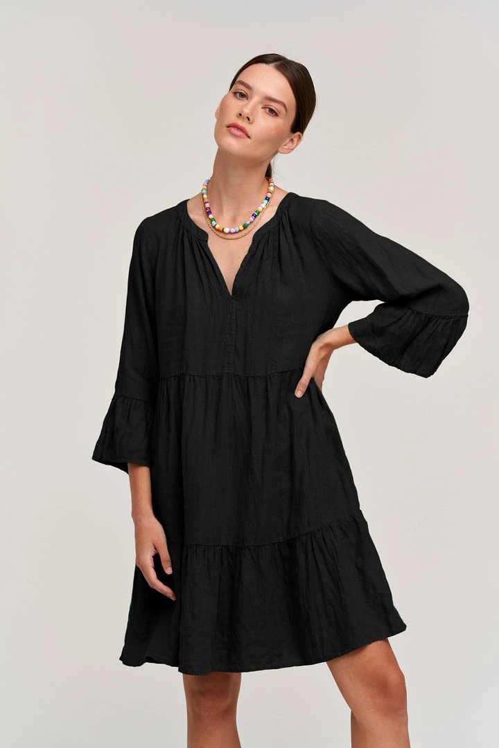 Velvet By Graham & Spencer Womens AURORA LINEN TIERED DRESS 17 Velvet By Graham & Spencer Womens AURORA LINEN TIERED DRESS