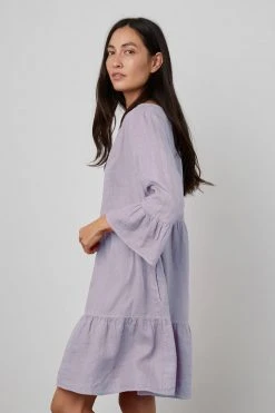 Velvet By Graham & Spencer Womens AURORA LINEN TIERED DRESS 22 Velvet By Graham & Spencer Womens AURORA LINEN TIERED DRESS