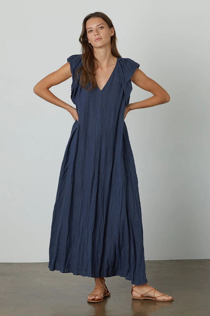 Velvet By Graham & Spencer Womens CACEY LINEN SWING DRESS 3 Velvet By Graham & Spencer Womens CACEY LINEN SWING DRESS