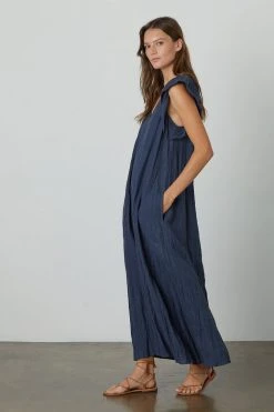 Velvet By Graham & Spencer Womens CACEY LINEN SWING DRESS