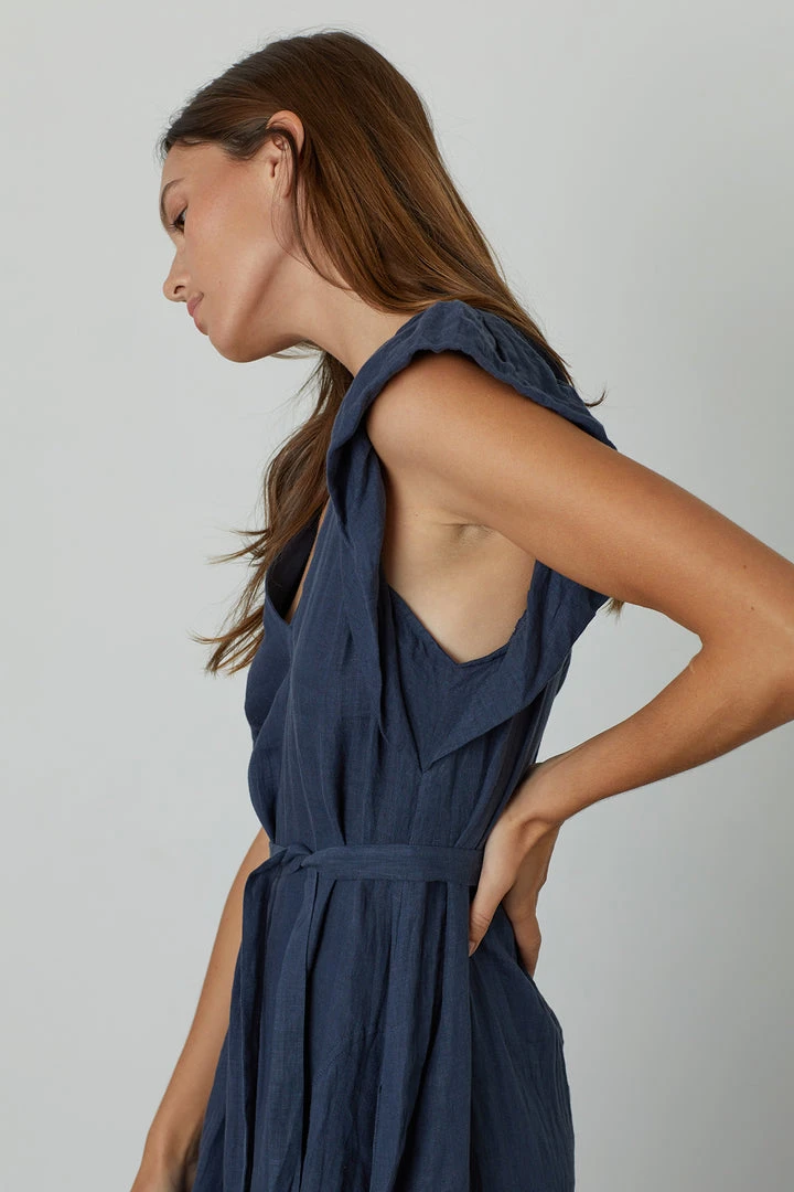 Velvet By Graham & Spencer Womens CACEY LINEN SWING DRESS 9 Velvet By Graham & Spencer Womens CACEY LINEN SWING DRESS