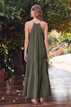 Velvet By Graham & Spencer Womens CLEO LINEN MAXI DRESS 11 Velvet By Graham & Spencer Womens CLEO LINEN MAXI DRESS