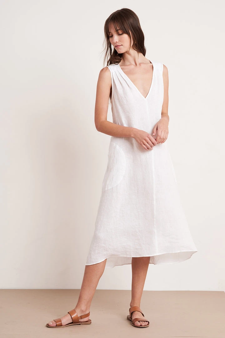 Velvet By Graham & Spencer HARMONY LINEN DRESS 4 Velvet By Graham & Spencer HARMONY LINEN DRESS