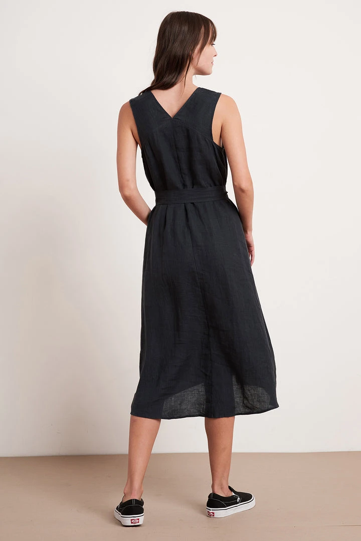 Velvet By Graham & Spencer HARMONY LINEN DRESS 9 Velvet By Graham & Spencer HARMONY LINEN DRESS