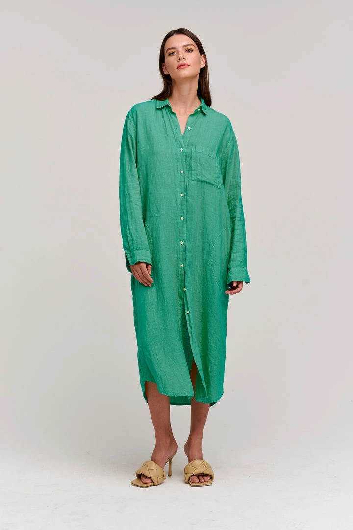 Velvet By Graham & Spencer Womens JORA LINEN BUTTON-UP DRESS 29 Velvet By Graham & Spencer Womens JORA LINEN BUTTON-UP DRESS