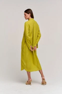 Velvet By Graham & Spencer Womens JORA LINEN BUTTON-UP DRESS 48 Velvet By Graham & Spencer Womens JORA LINEN BUTTON-UP DRESS