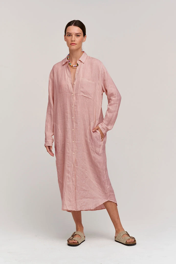 Velvet By Graham & Spencer Womens JORA LINEN BUTTON-UP DRESS 21 Velvet By Graham & Spencer Womens JORA LINEN BUTTON-UP DRESS