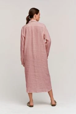 Velvet By Graham & Spencer Womens JORA LINEN BUTTON-UP DRESS 56 Velvet By Graham & Spencer Womens JORA LINEN BUTTON-UP DRESS