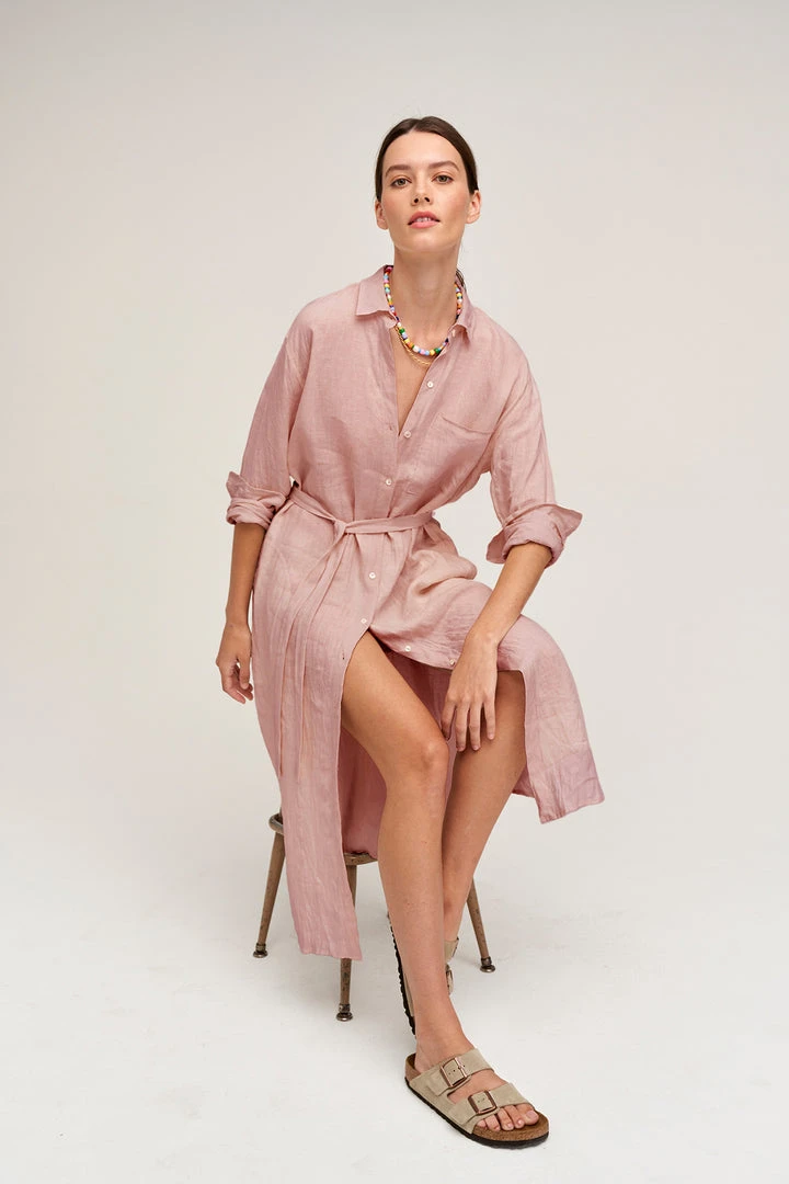 Velvet By Graham & Spencer Womens JORA LINEN BUTTON-UP DRESS 22 Velvet By Graham & Spencer Womens JORA LINEN BUTTON-UP DRESS