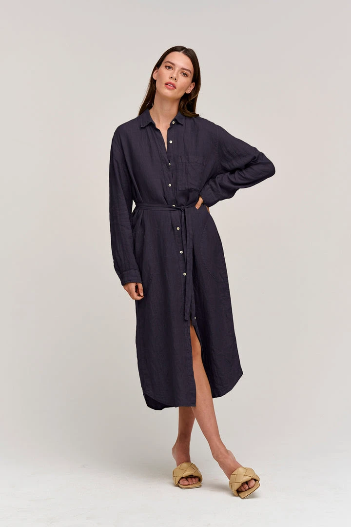 Velvet By Graham & Spencer Womens JORA LINEN BUTTON-UP DRESS 25 Velvet By Graham & Spencer Womens JORA LINEN BUTTON-UP DRESS