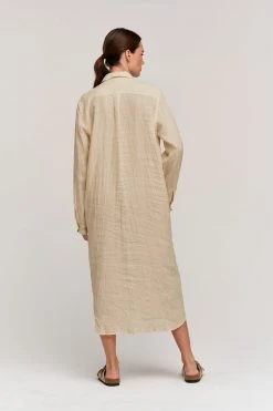 Velvet By Graham & Spencer Womens JORA LINEN BUTTON-UP DRESS 39 Velvet By Graham & Spencer Womens JORA LINEN BUTTON-UP DRESS