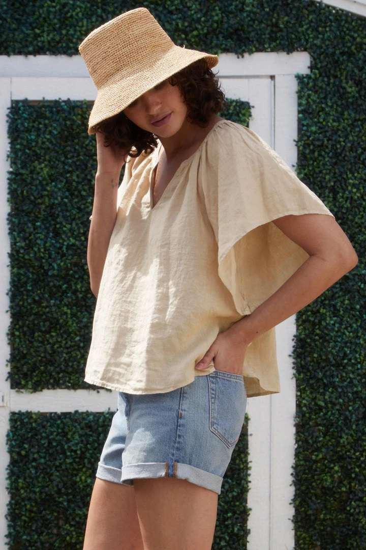 Velvet By Graham & Spencer Womens KALILA LINEN TOP 6 Velvet By Graham & Spencer Womens KALILA LINEN TOP