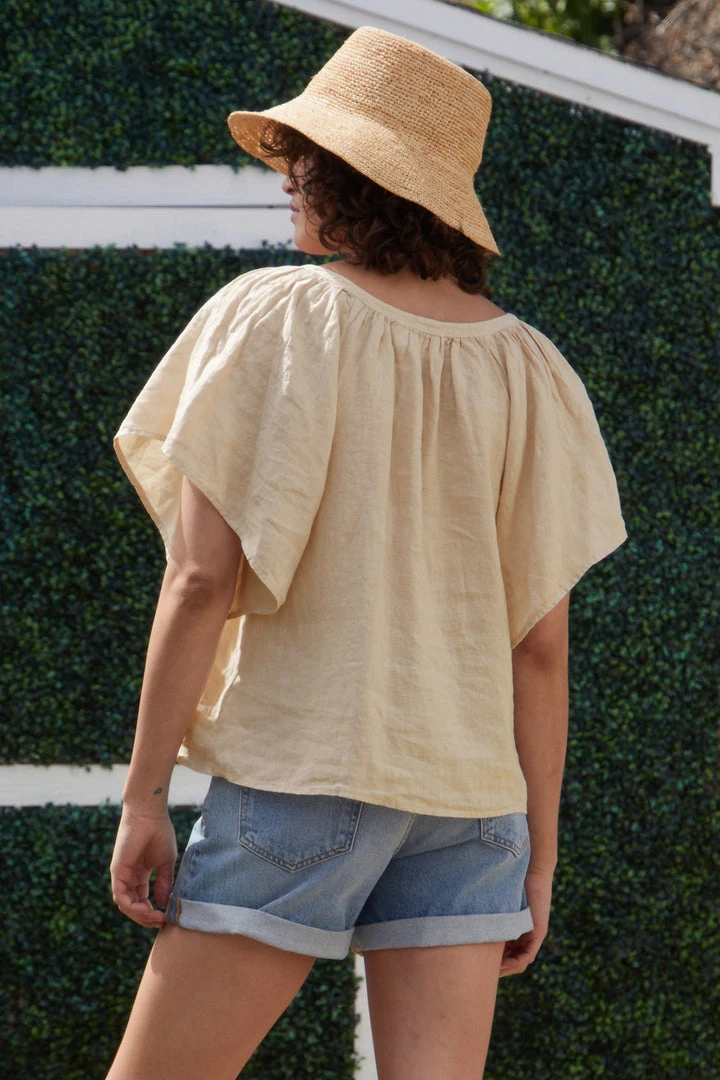 Velvet By Graham & Spencer Womens KALILA LINEN TOP 5 Velvet By Graham & Spencer Womens KALILA LINEN TOP