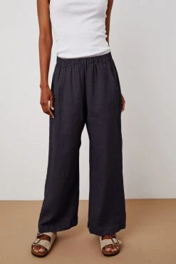 Velvet By Graham & Spencer Womens LOLA LINEN PANT 108 Velvet By Graham & Spencer Womens LOLA LINEN PANT