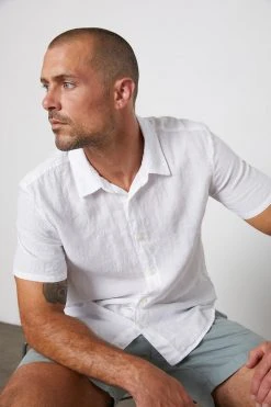 Velvet by Graham & Spencer Sales 26 Velvet By Graham & Spencer MACKIE LINEN BUTTON-UP SHIRT Mens