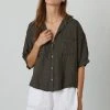 Velvet By Graham & Spencer MARIA LINEN BUTTON-UP SHIRT 2 Velvet By Graham & Spencer MARIA LINEN BUTTON-UP SHIRT