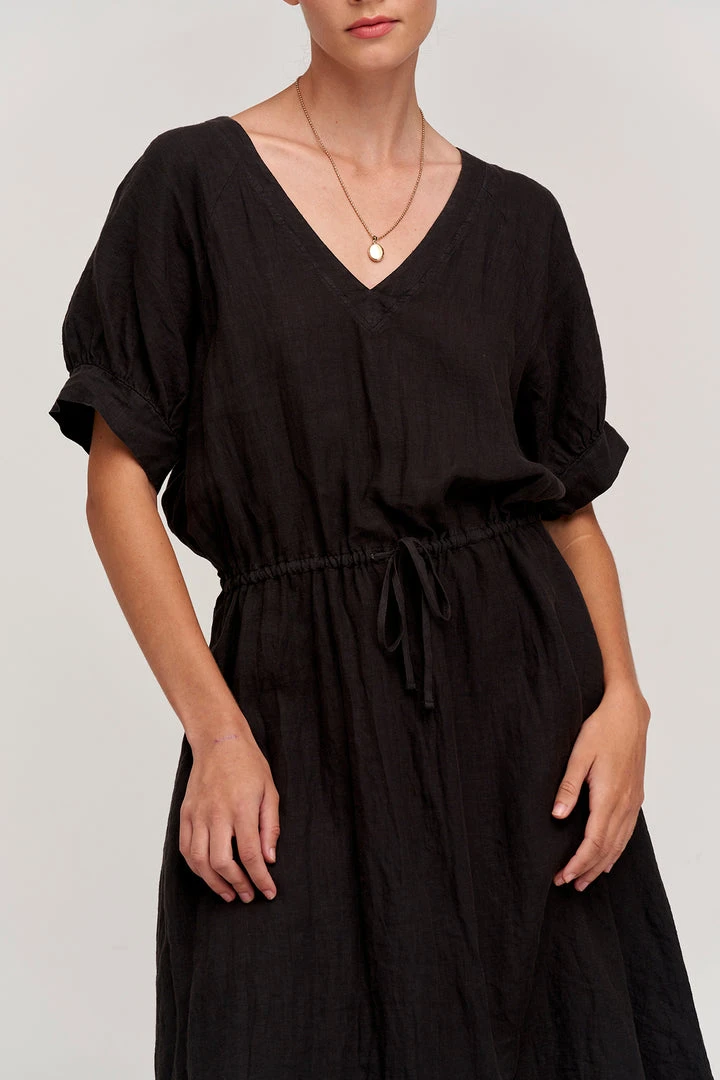 Velvet By Graham & Spencer Womens NANETTE LINEN MIDI DRESS 9 Velvet By Graham & Spencer Womens NANETTE LINEN MIDI DRESS