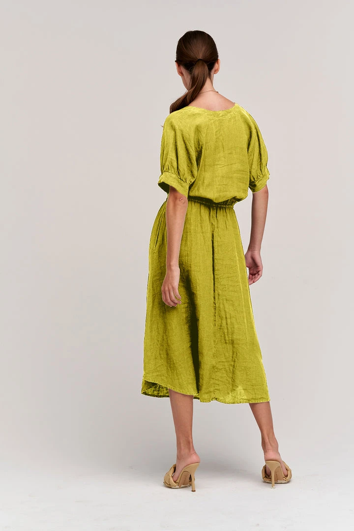 Velvet By Graham & Spencer Womens NANETTE LINEN MIDI DRESS 13 Velvet By Graham & Spencer Womens NANETTE LINEN MIDI DRESS