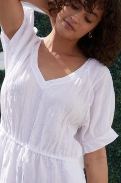 Velvet By Graham & Spencer Womens NANETTE LINEN MIDI DRESS 19 Velvet By Graham & Spencer Womens NANETTE LINEN MIDI DRESS