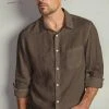 Velvet By Graham & Spencer BENTON LINEN BUTTON-UP SHIRT Mens 2 Velvet By Graham & Spencer BENTON LINEN BUTTON-UP SHIRT Mens