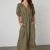 Velvet By Graham & Spencer Womens WHITNEY CUT OUT LINEN DRESS 1 Velvet By Graham & Spencer Womens WHITNEY CUT OUT LINEN DRESS