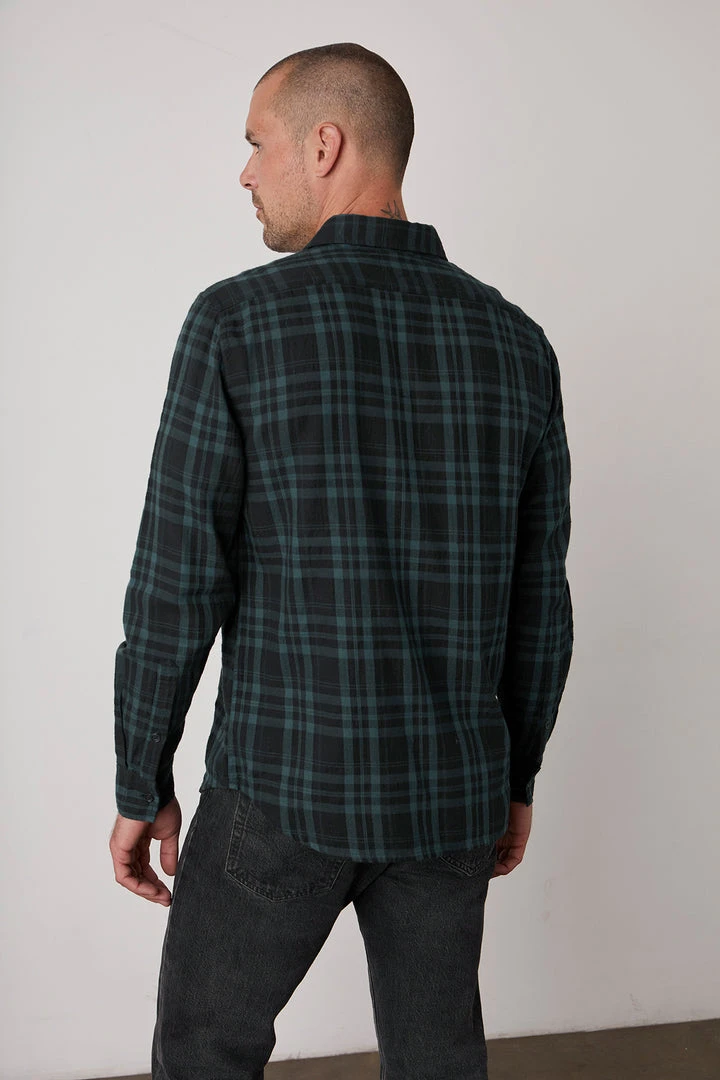 Velvet By Graham & Spencer Mens ALAIN PLAID BUTTON-UP SHIRT 6 Velvet By Graham & Spencer Mens ALAIN PLAID BUTTON-UP SHIRT
