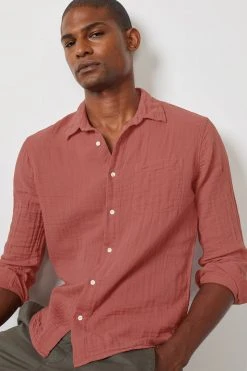 Velvet By Graham & Spencer ELTON COTTON WOVEN BUTTON-UP SHIRT Mens 28 Velvet By Graham & Spencer ELTON COTTON WOVEN BUTTON-UP SHIRT Mens