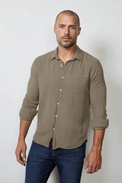 Velvet By Graham & Spencer ELTON BUTTON-UP SHIRT 22 Velvet By Graham & Spencer ELTON BUTTON-UP SHIRT