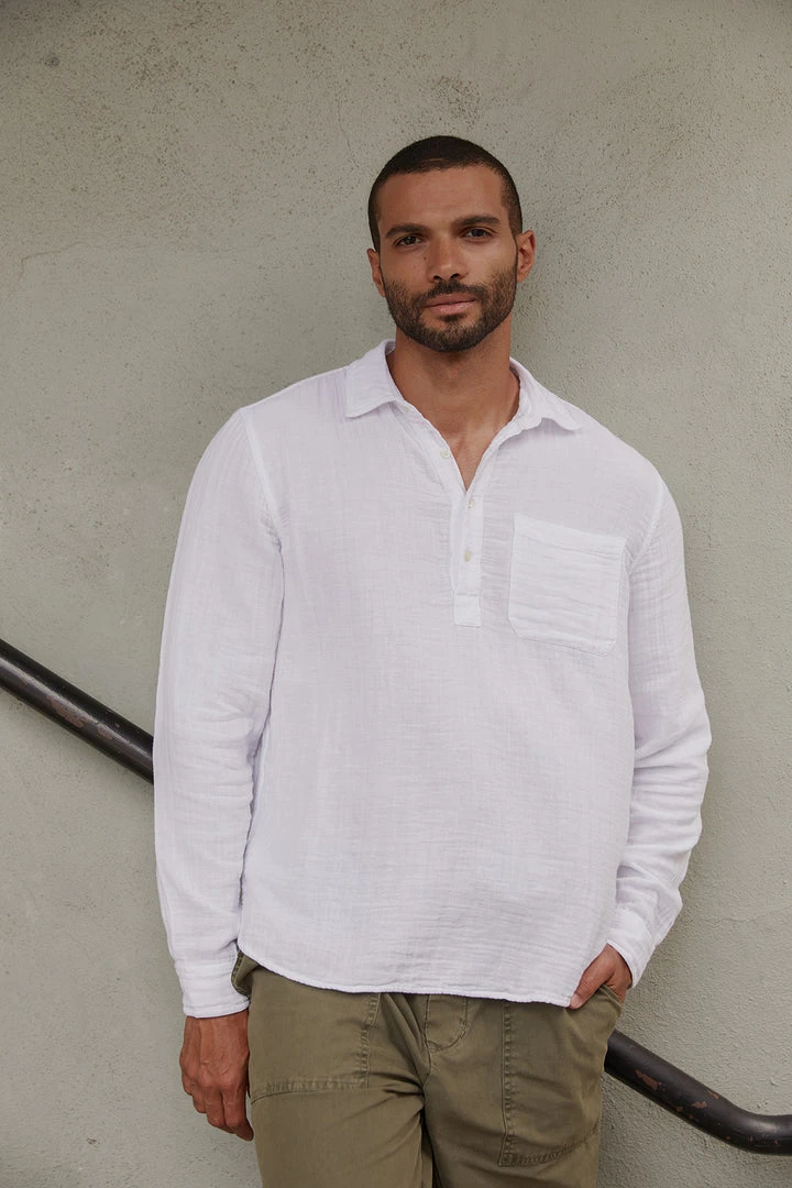 Velvet By Graham & Spencer GERALD QUARTER BUTTON-UP SHIRT 3 Velvet By Graham & Spencer GERALD QUARTER BUTTON-UP SHIRT