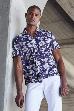 Velvet By Graham & Spencer JACK PRINTED BUTTON-UP SHIRT Mens