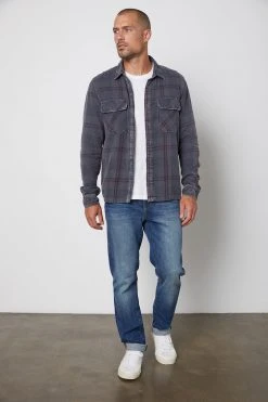 Velvet By Graham & Spencer KIRK PLAID BUTTON-UP SHIRT Mens