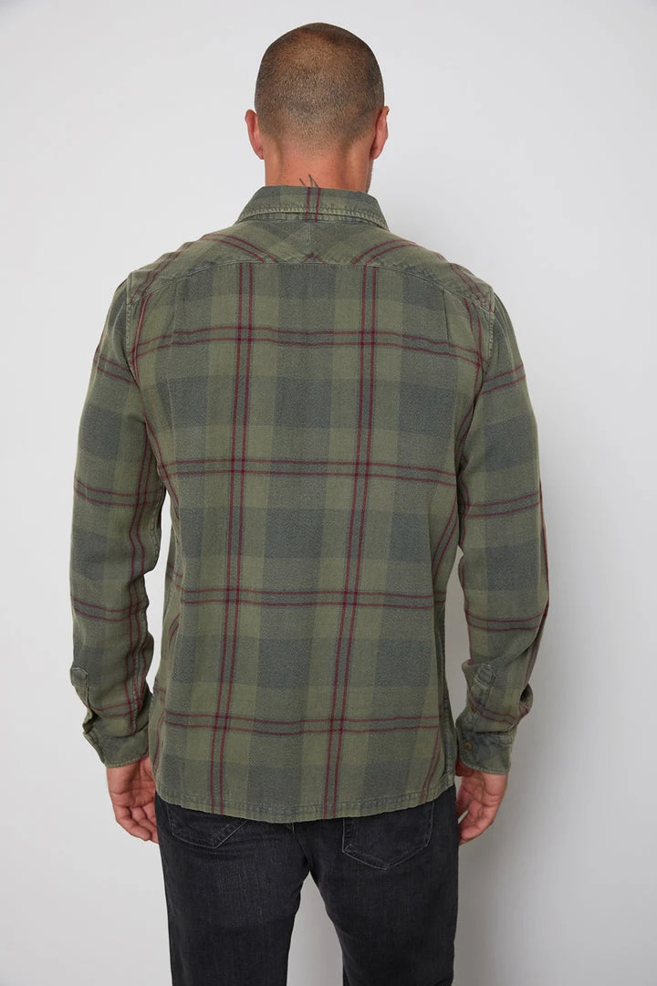 Velvet By Graham & Spencer KIRK PLAID BUTTON-UP SHIRT Mens 10 Velvet By Graham & Spencer KIRK PLAID BUTTON-UP SHIRT Mens