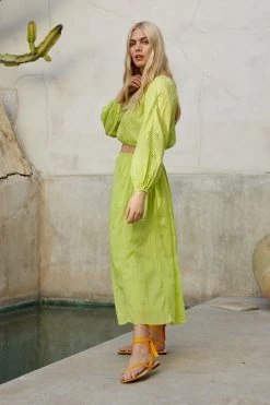 Velvet By Graham & Spencer WYNNE COTTON EYELET MAXI SKIRT 9 Velvet By Graham & Spencer WYNNE COTTON EYELET MAXI SKIRT